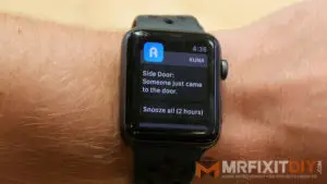 smart watch notification camera motion light install