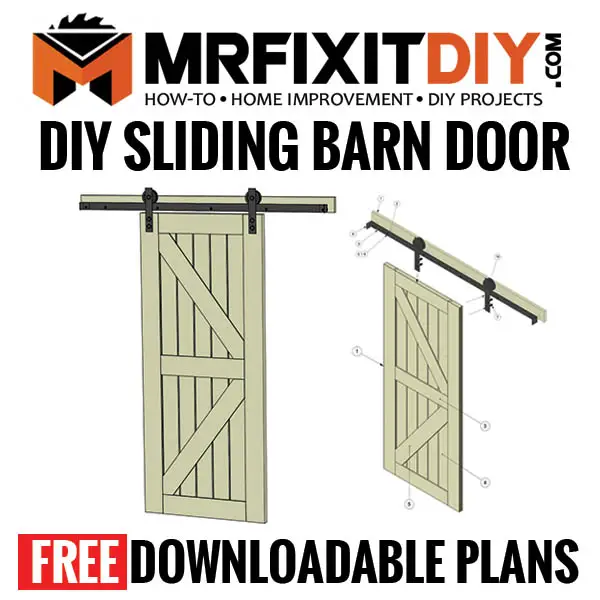 Free Diy Sliding Barn Door Plans Mr, How To Build An Exterior Sliding Barn Door