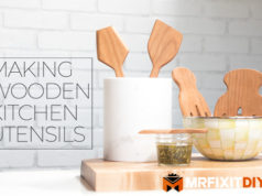 wooden kitchen utensils