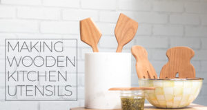 wooden kitchen utensils