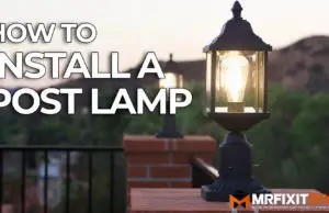 how to install a post lamp