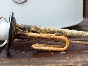 corroded heating element and anode rod