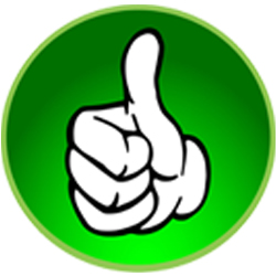 thumbs up review