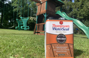 restoring a playset with thompsons water seal