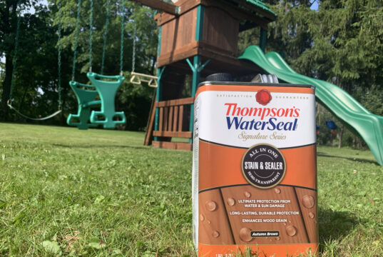 restoring a playset with thompsons water seal
