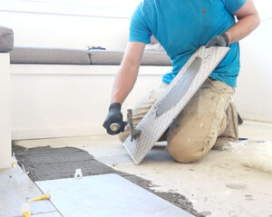 back buttering large format tile