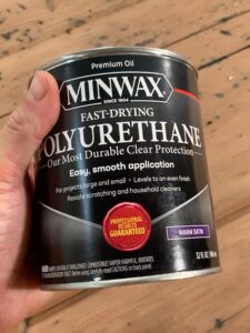 oil based fast drying polyurethane minwax restoring antique tool chest