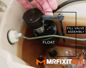 how to fix a running toilet fill valve assembly diy fix 